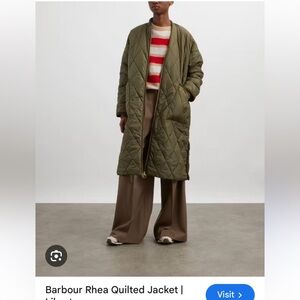 Barbour Quilted Puffer Jacket - Olive